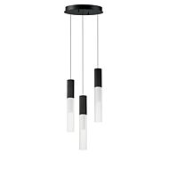 Reeds LED Pendant in Black by ET2