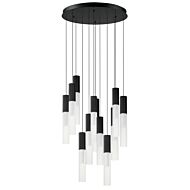 Reeds LED Pendant in Black by ET2