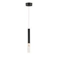 Diaphane LED Pendant in Black by ET2