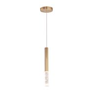 Diaphane LED Pendant in Gold by ET2