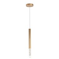 Diaphane LED Pendant in Gold by ET2