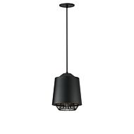 Phoenix LED Pendant in Black  Gold by ET2