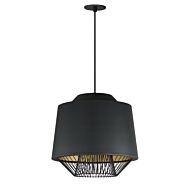 Phoenix LED Pendant in Black  Gold by ET2