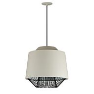 Phoenix LED Pendant in Gray  Black by ET2