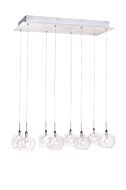 ET2 Starburst 8 Lt. Xenon Pendant, Satin Nickel