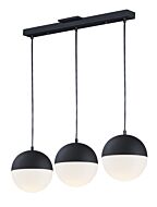 Half Moon LED Pendant in Black by ET2