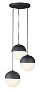 Half Moon LED Pendant in Black by ET2