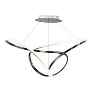 Perpetual LED Pendant in Black Chrome by ET2