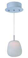 ET2 Puffs 6.25 Inch Matte White Glass Pendant in White