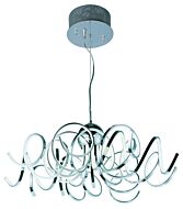 ET2 Chaos 34 Inch 9 Light Pendant in Polished Chrome