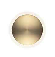 Saucer LED Wall Sconce in Black  Gold by ET2