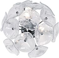 ET2 Fiori 3 Light Wall Light, Polished Chrome