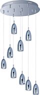 ET2 Bullet 9 Light Pendant in Polished Chrome