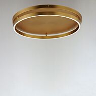 Groove WiZ LED Flush Mount in Gold by ET2