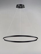 Groove WiZ LED Pendant in Black by ET2