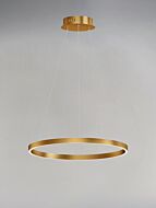 Groove WiZ LED Pendant in Gold by ET2