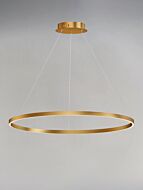 Groove WiZ LED Pendant in Gold by ET2