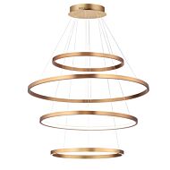 Groove WiZ LED Pendant in Gold by ET2