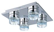 ET2 Fizz IV 4 Light Mini Pendant, Polished Chrome