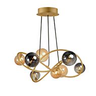 Planetary LED Chandelier in Gold by ET2