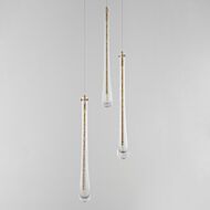 ET2 Lighting Stillo 3-Light Multi-Light Pendant in Gold