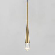 ET2 Lighting Pierce 1-Light Single Pendant in Gold