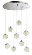 Orb II LED Pendant in Polished Chrome by ET2