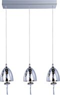 ET2 Chute 3 Light Pendant, Polished Chrome