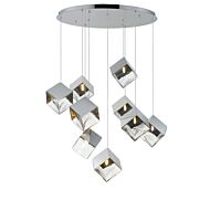 Ice Cube LED Pendant in Polished Chrome by ET2