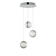 Pulse LED Pendant in Polished Chrome by ET2