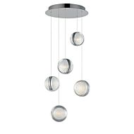 Pulse LED Pendant in Polished Chrome by ET2