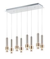 Reveal LED Pendant in Satin Nickel  Satin Brass by ET2