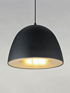 Fungo LED Pendant in Black  Satin Brass by ET2