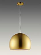 Palla LED Pendant in Satin Brass  Coffee by ET2