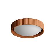 Souffle LED Flush Mount in Terra Cotta by ET2