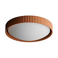 Souffle LED Flush Mount in Terra Cotta by ET2