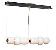 Soji LED Pendant in Black  Gold by ET2