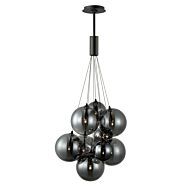 Burst LED Pendant in Black by ET2