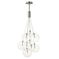 Burst LED Pendant in Satin Nickel by ET2