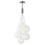 Burst LED Pendant in Satin Nickel by ET2