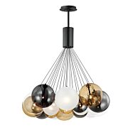 Burst LED Pendant in Black by ET2