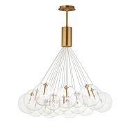 Burst LED Pendant in Gold by ET2