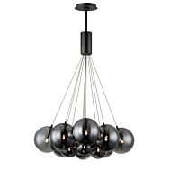 Burst LED Pendant in Black by ET2