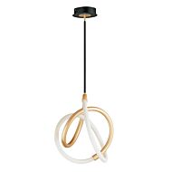 Mobius LED Mini Pendant in Black  Gold by ET2