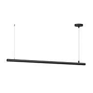 Continuum LED Linear Pendant in Black by ET2