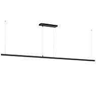 Continuum LED Linear Pendant in Black by ET2