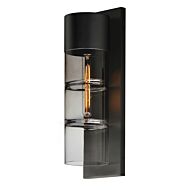 Smokestack LED Outdoor Wall Sconce in Black by ET2