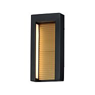 Alcove LED Outdoor Wall Sconce in Black  Gold by ET2