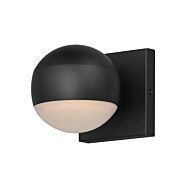 Modular LED Outdoor Wall Sconce in Black by ET2