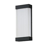 Acropolis LED Outdoor Wall Sconce in Black by ET2